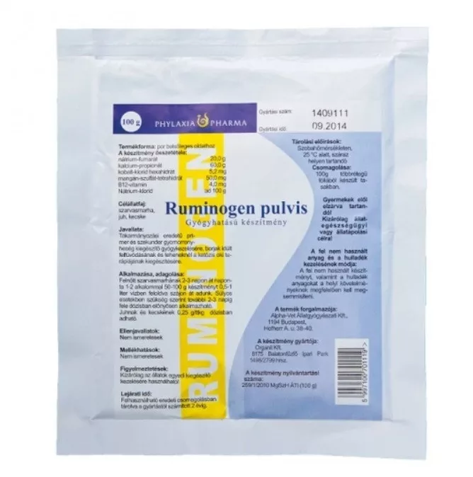 Runinogen pulvis takarmánykiegészítő por 100g